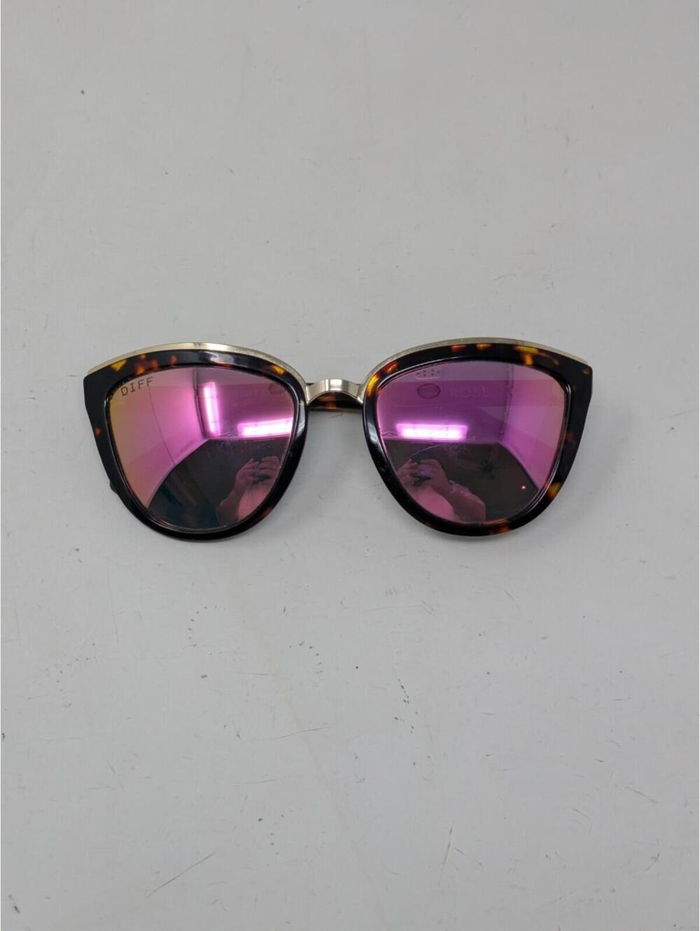 DIFF Rose BW-PK07P Polarized Cat Eye Tortoise Sunglasses Accent Rose - Picture 14 of 15